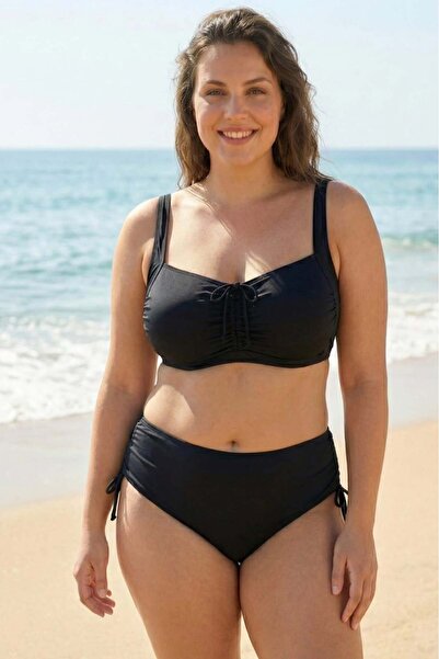 embody Women's Two Piece Swimsuit Large Sizes black M5204