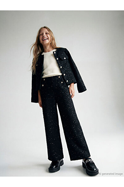 LC Waikiki ESVAB'dan Seçimler Beli Büzgülü Tüvit Kız Çocuk Pantolon