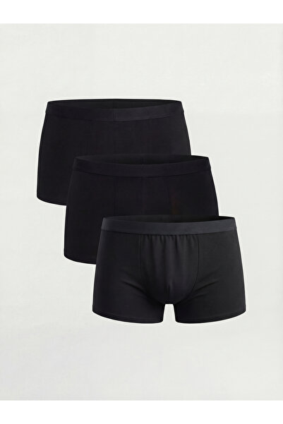 LC Waikiki MG TRENDEN Μαύρο Ανδρικό Μποξεράκι Χαλαρής Εφαρμογής 3 τεμαχίων