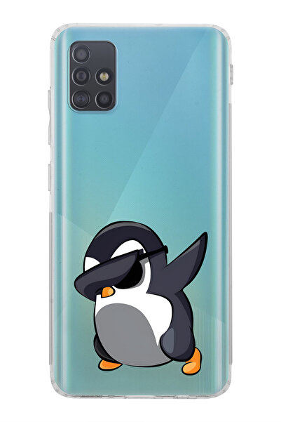 moonset Samsung Galaxy A51 Uyumlu Baskılı Yumuşak Silikon Şeffaf Telefon Kılıfı