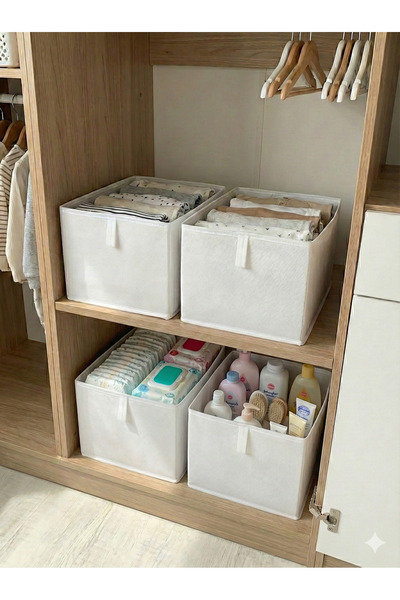 Venita Home 4 Pieces Closet Organizer, Shelf Organizer, Children's Room Stora...