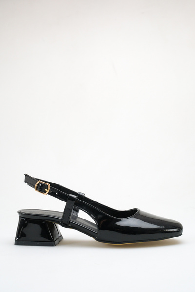 ich1one Pantofi de damă Cenova din piele lăcuită cu toc – Toc de 5 cm, pentru...