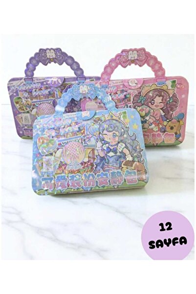 ALPA STORE BOYAMALI VE STİCKER SETLİ AKTİVİTE KİTABI TIRNAK YAPIŞTIRMA KIZ Gİ...