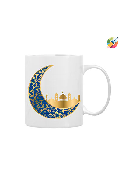 CERCİBAZAAR Ramadan Feast Themed Special Design Mug – Eid Gift Porcelain Mug