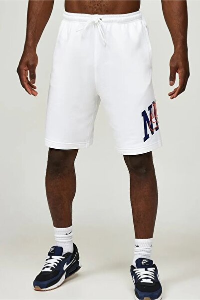Nike Nsw Clup Fleece White Men's Sports Shorts