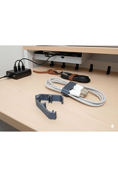 DERYA3D Maker shop Kablo Düzenleyici Klips – Masa Altı Kablo Tutucu Aparat – ...