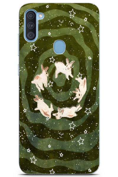 moonset Samsung Galaxy A11/M11 Uyumlu Baskılı Yumuşak Silikon Şeffaf Telefon ...