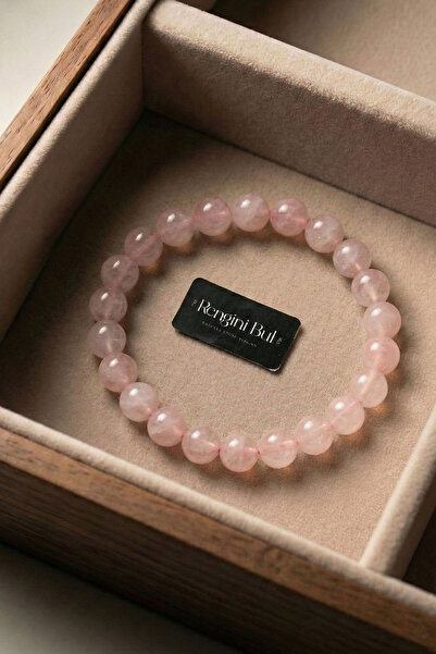 ECOTİQUE Orjinal Yüksek Kalite Doğal Taş Pembe Kuvars Taşı Enerji Doğaltaş 77...