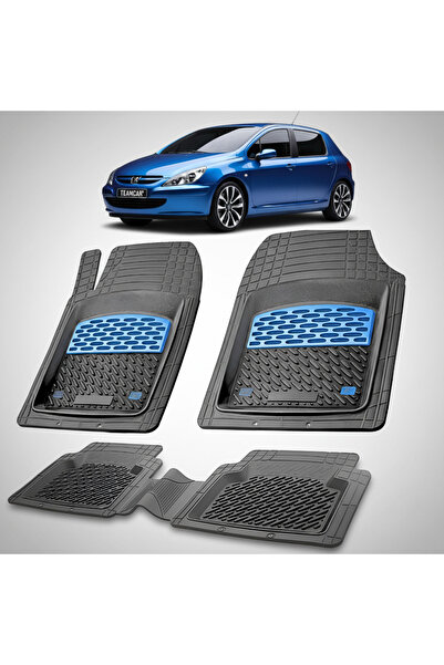 TEAMCAR Πατάκια αυτοκινήτου τύπου δίσκου συμβατά με Peugeot 307 Hatchback 5θυ...