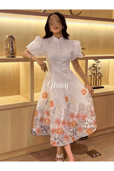 Ghanj Fashion Elegant floral dress