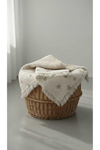 UmBaby 4 Layers Filled 100% Cotton Muslin Baby Blanket |   Double-Sided Use E...