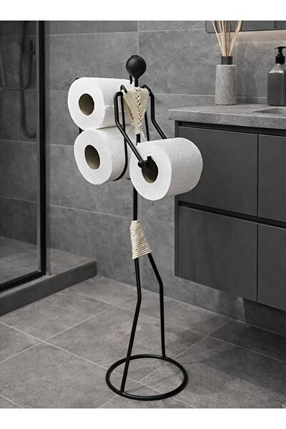HOME ZDK AWM Dekoratif Tuvalet Kağıtlığı Askısı İnsan figürlü şık tasarım