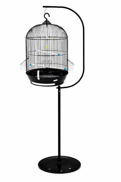 Tofu World قفص طيور معلق فاخر مع حامل أرضي معدني - ارتفاع 150 سم، قطر 54 سم، ...