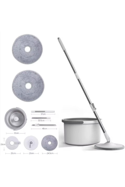 PAACHU 360° Flat Spin Mop with Bucket – Durable Design, Adjustable Handle, Mi...