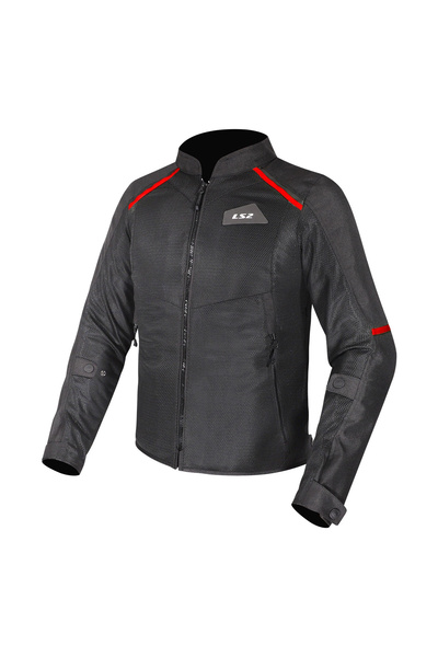 LS2 Breeze Coat Black-Red