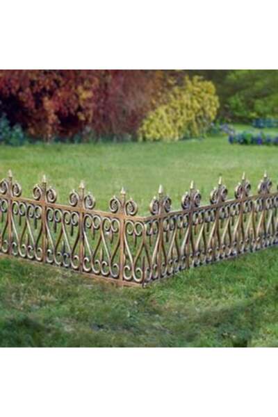 OEMS Gard din plastic bronz 62 x 35 cm - 5 buc.