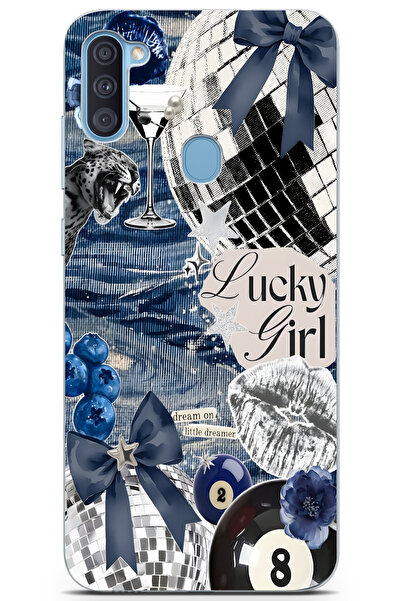 moonset Samsung Galaxy A11/M11 Uyumlu Baskılı Yumuşak Silikon Şeffaf Telefon ...