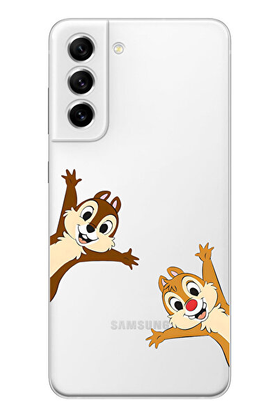 moonset Samsung Galaxy S21 Uyumlu Baskılı Yumuşak Silikon Şeffaf Telefon Kılıfı