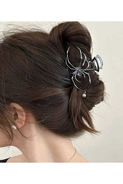 bacoss group مشبك معدني بتصميم عنكبوت الهالوين مع لؤلؤ (BC-1271)