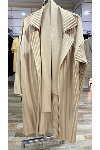 my312 Women's Beige Pleated Cap 7850