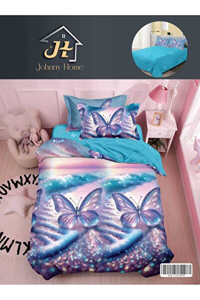 trendyhome Bed Linen 1 Person, 4 Pieces, Fine Cotton, No Elastic