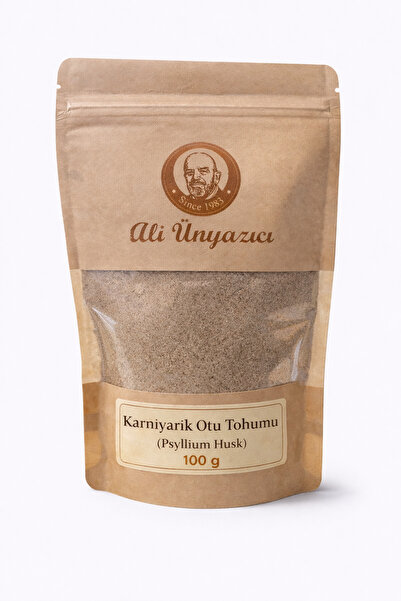 Ali Ünyazıcı Karnıyarık Otu Tohumu Tozu (Physillium Husk) 100 gr