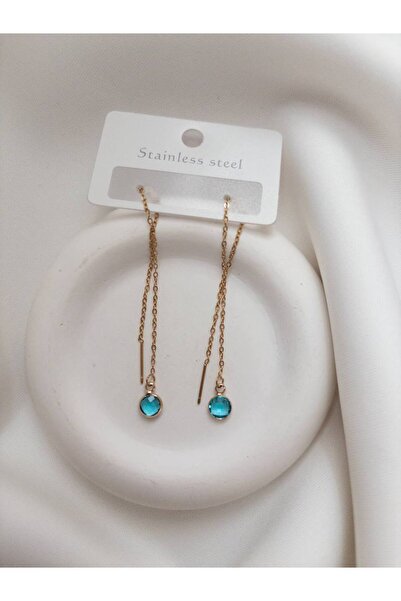 Minne Jewelry-Accessory Chain Dangle Earrings - Beaded Colorful Dangle Earrin...