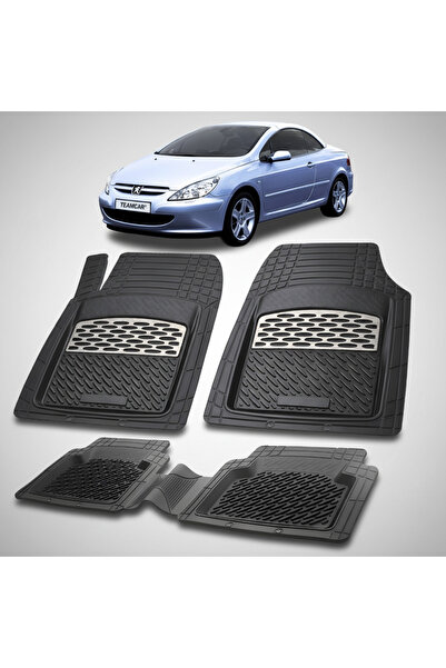 TEAMCAR Πατάκια αυτοκινήτου τύπου δίσκου συμβατά με Peugeot 307 CC 2003-2005 ...