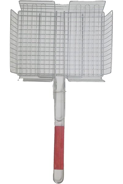 Yuwell YU WELL Portable Grill Basket Wooden Handle & Locking Design for Veget...