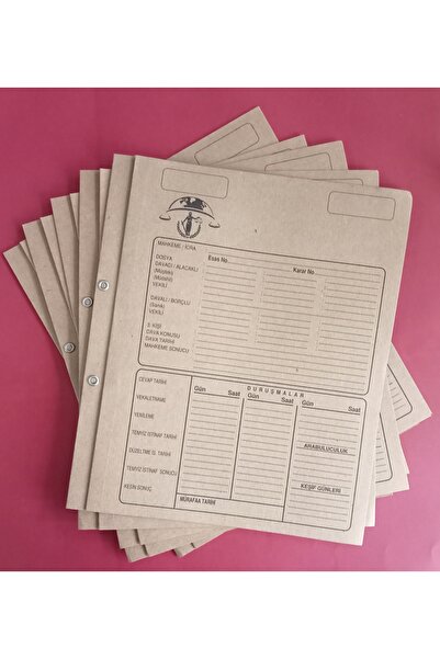 DEFTERSAN Hukuk Avukat Baro Dava İcra Adliye Mahkeme Dosyası Büro Ofis tipi 2...