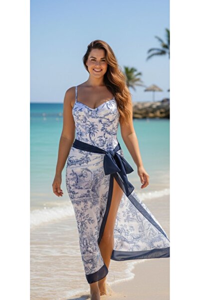 G&H UNDERWEAR Plus Size Swimsuit Pareo Set