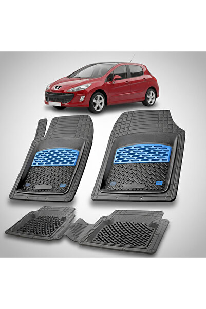 TEAMCAR Πατάκια Αυτοκινήτου Τύπου Δίσκου Συμβατά με Peugeot 308 5θυρο (2007-2...