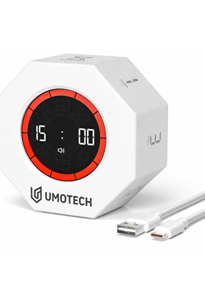 UmoTech Akıllı Pomodoro Zamanlayıcı LED Ekranlı Ders ve Mutfak İçin Dijital Z...
