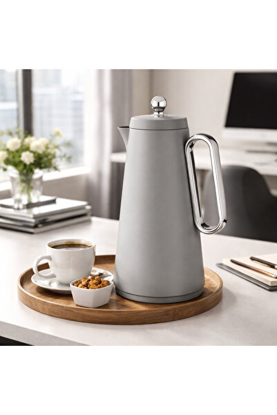 Dania A stylish and modern gray hospitality thermos 🩶✨ – 1 liter capacity fo...