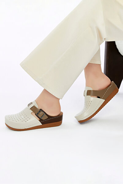 Fatex Kadın Anatomik Önü Kapalı Comfort Rahat Kadın Hemşire Günlük Ev Sabo Te...