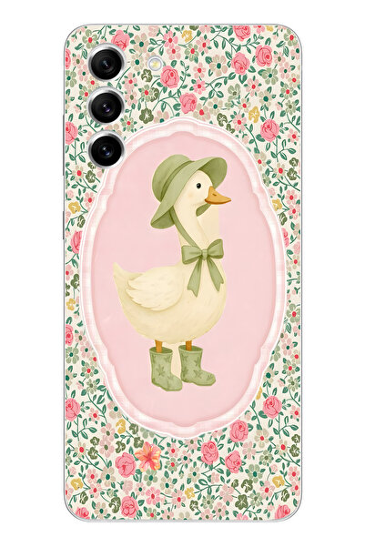 moonset Samsung Galaxy S22 Uyumlu Baskılı Yumuşak Silikon Şeffaf Telefon Kılıfı