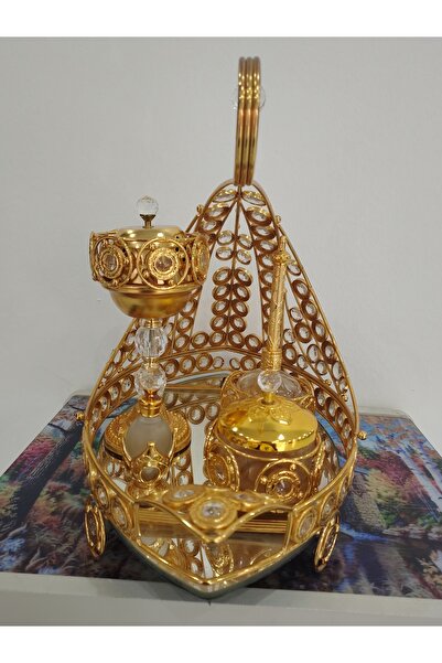 Tohfah Luxury gilded incense burner set