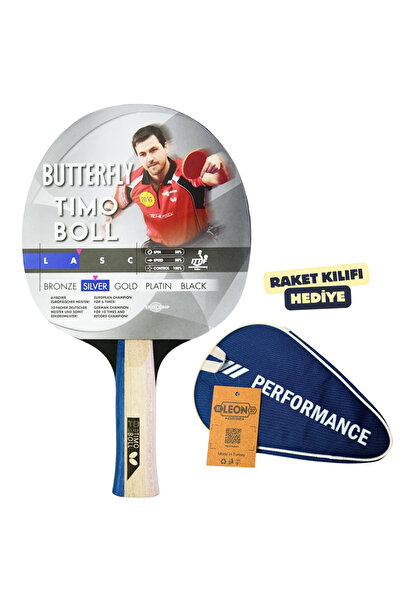 BUTTERFLY مضرب تنس الطاولة تيمو بول الفضي معتمد من الاتحاد الدولي لتنس الطاول...