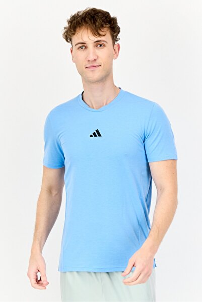 adidas Men Sportswear Fit Short Sleeve Training T-Shirt, Blue