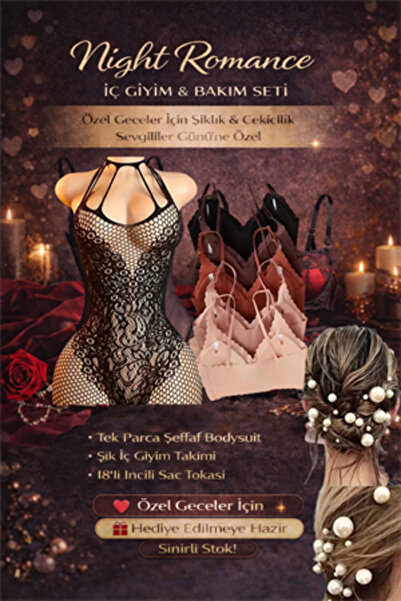 Trade Bazaar Night Romance Sevgililer Günü İç Giyim Seti – Şıklık & Çekicilik...