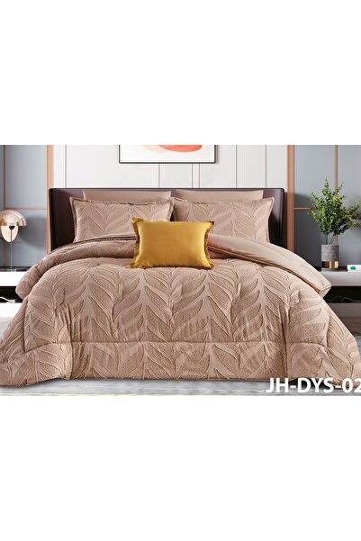 alzawia 4-piece single bedsheet set, plain with embossed pattern in distincti...