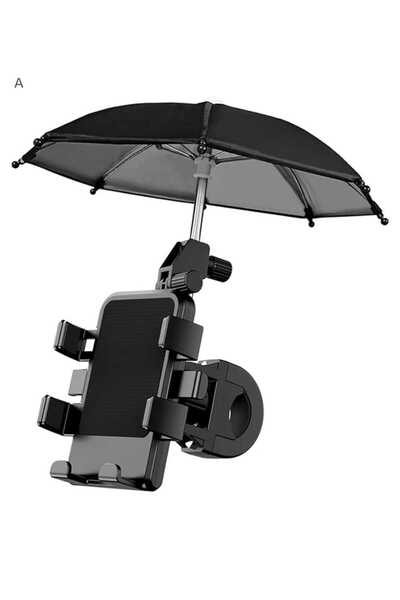 CN Su Geçirmez Güneş Gölge T Mini Şemsiyeli Motosiklet Telefon Tutacağı