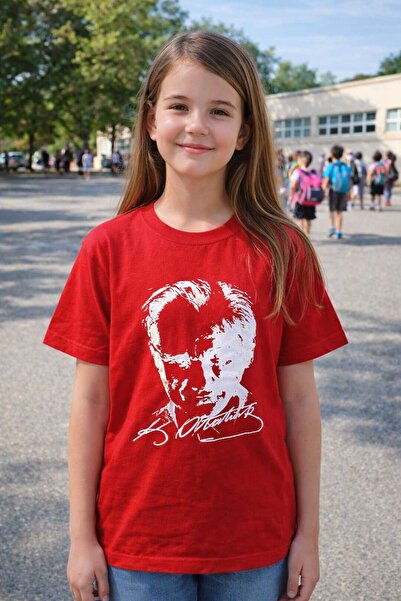 GAYEM Ataturk Printed Children's and Youth T-Shirt