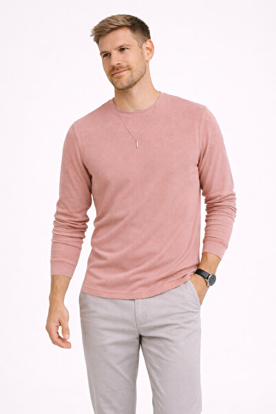 UOMOPARK Men's Gipeli Waffal Textured Regular Fit Sweater