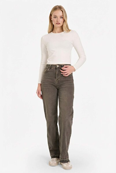 DeFacto Kadın Jean Pantolon G7438AX/NM92 BROWN