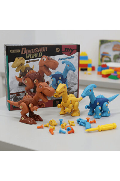 alqarat مجموعة مغامرات الديناصورات القابلة للتفكيك من دينوبيلد