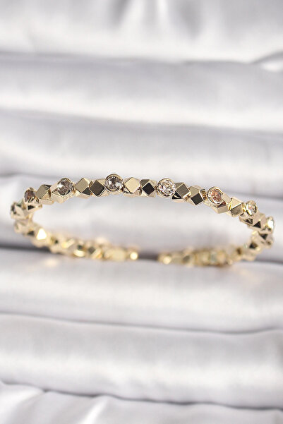 My Reality Fashion سوار نسائي من حجر الزركون الذهبي اللون النحاسي مكعب دوريكا...