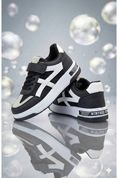 ORELİON Pantofi sport premium pentru copii, cu velcro și șireturi, talpă ușoa...