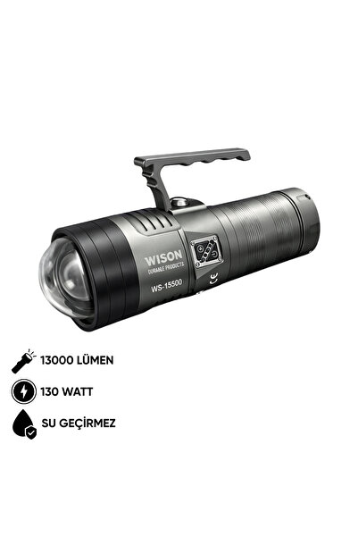 AtikCamp Şarj Edilebilir El Feneri - - 13000 Lümen - 130 Watt (WS-15500)
