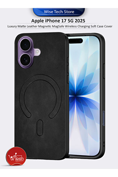 Wtech Apple iPhone 17 5G 2025 Luxury Matte Leather Magnetic MagSafe Wireless ...